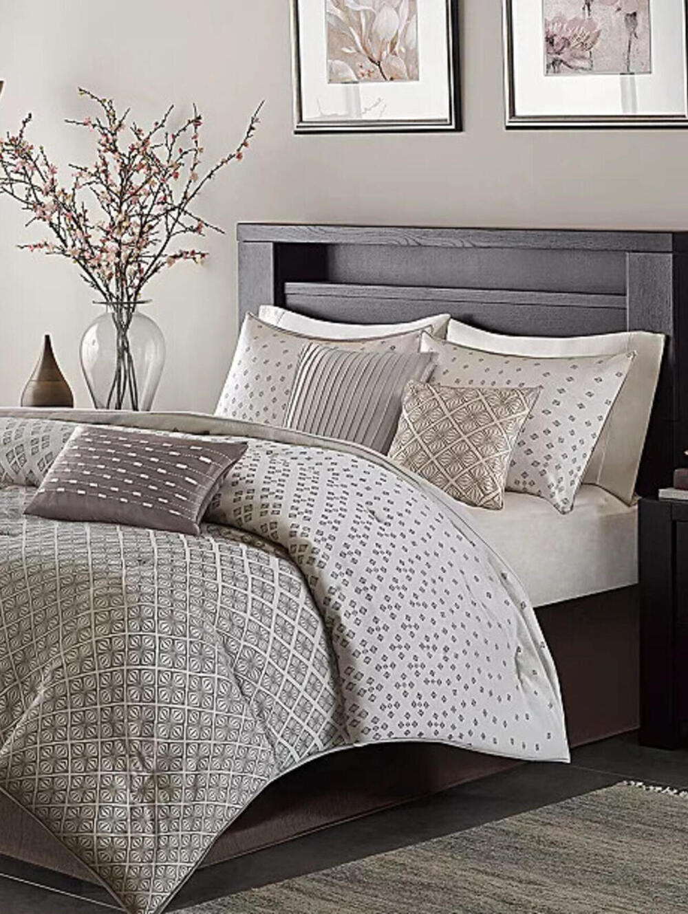 MADISON PARK Biloxi Jacquard Geometric 7-Pc. Comforter Set, King